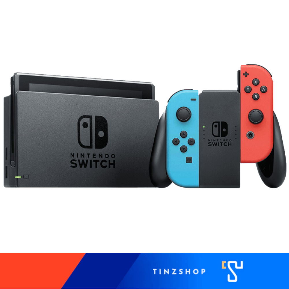 เครื่องเกม Nintendo Switch กล่องแดง สีนีออน